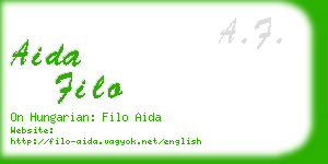 aida filo business card